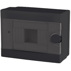 Πίνακας Επίτοιχος Πλαστικός 1Σειράς 6Στοιχείων IP40 Μαύρος Attis 60025BL